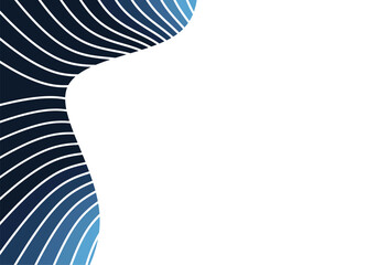 Modern abstract background with elegant blue and white line waves, creating a dynamic and futuristic impression.
