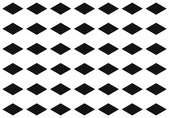 Geometric dot grid rhombus seamless pattern. Ideal for backgrounds, textiles, packaging, branding, or design projects.