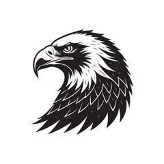 eagle vector silhouette clip art logo design illustration