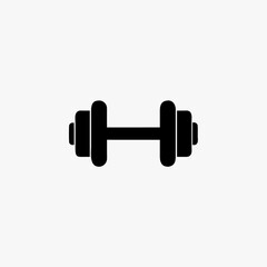 Dumbbell icon vector design template simple and clean stock illustration fully editable