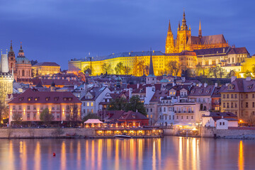 Historic Prague Complex and Riverfront in Prague Czech Republic