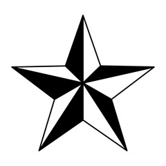 Black and white star symbol