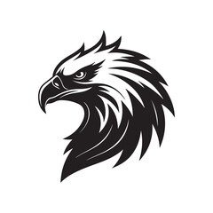 eagle vector silhouette clip art logo design illustration