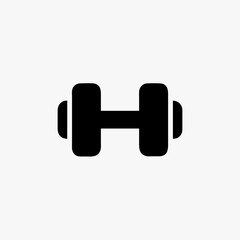Dumbbell icon vector design template simple and clean stock illustration fully editable