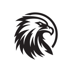 eagle vector silhouette clip art logo design illustration