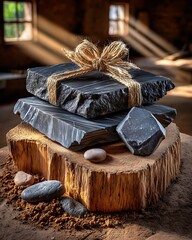 Geometric stacked stones art high resolution picture