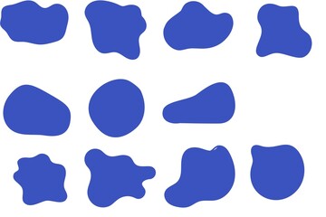 Abstract shapes pattern on blue background various abstract shapes abstract 
