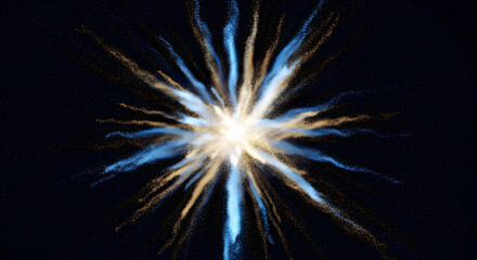 Fototapeta premium Abstract radial light design