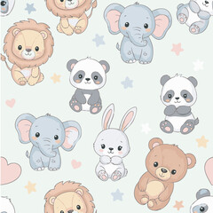 seamless pattern with animals