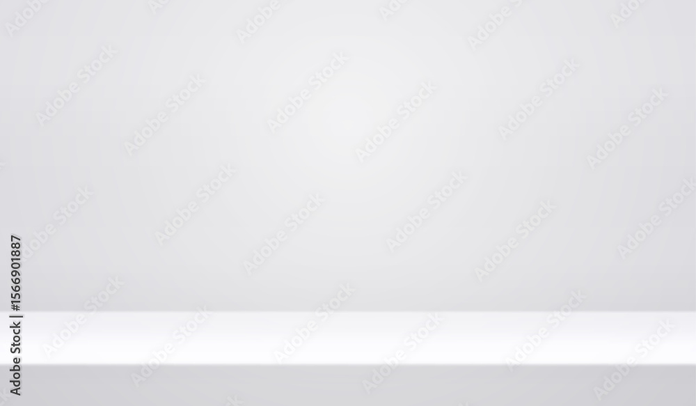 Poster white studio background. abstract empty room with soft light for product. simple grey neutral backdr