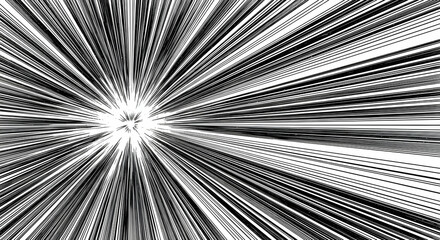 Abstract radiating lines graphic design