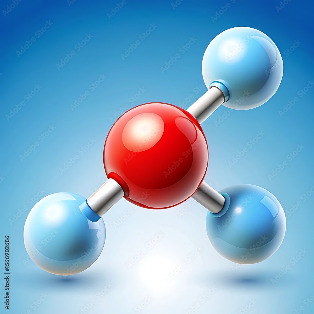 Poster a colorful molecular structure is displayed against a blue gradient background