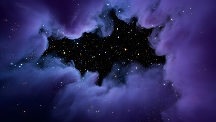 Vivid Abstract Cloud Swirl in Purple, Blue, and Pink Tones