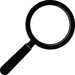 magnifying glass on white background.eps