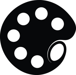 Fototapeta premium palette on white background (1).eps