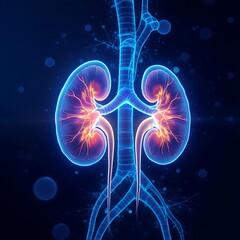 Detailed Kidney Anatomy Visualization anatomy