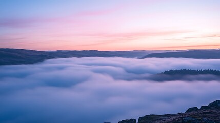 sunrise in the mountains
