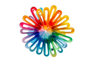 Rainbow colored abstract art. Colorful pattern.