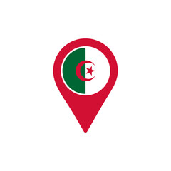 algeria flag location pin png country marker icon