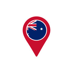 australia flag location pin png country marker icon