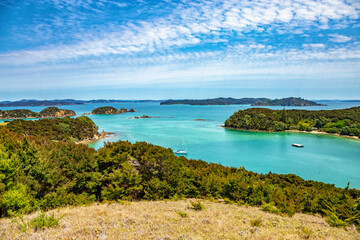 Otehei Bay, Urupukapuka Island, Bay of Islands, North Island, New Zealand, Oceania.