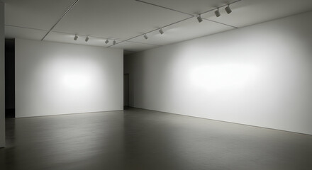 Empty gallery interior