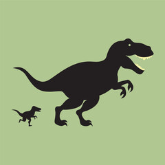 Tyrannosaurus Rex Chasing Running Prey