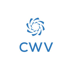 Obraz premium CWV logo design on white background.
