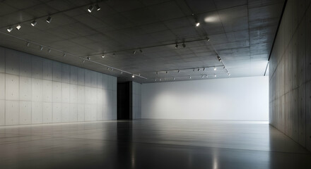 Obraz premium Empty modern gallery space