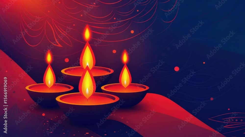Poster Group of candles on a table, great for any occasion or event