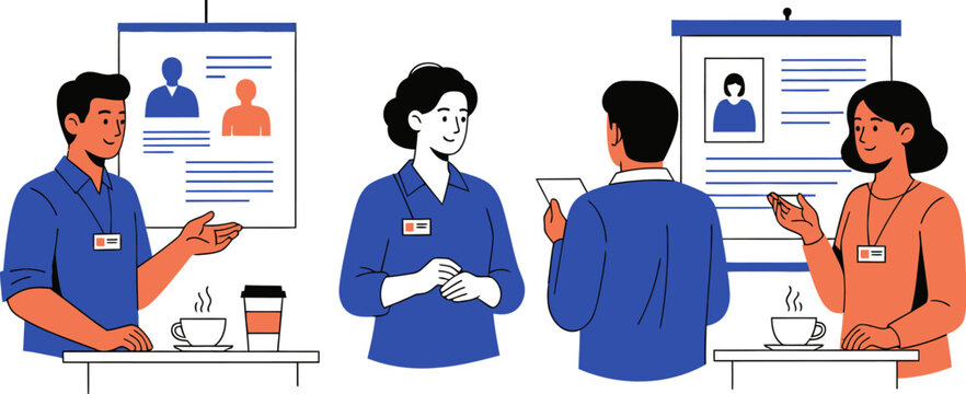 Job fair recruitment event networking career fair hiring event presentation