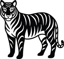 Obraz premium tiger on white background.eps