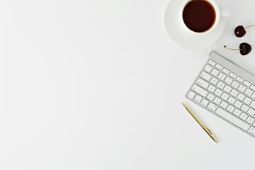Home office moderno: scrivania pulita con notebook e pianta