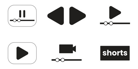  Media Player Icons for Video and Audio