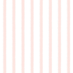 Pink dreams. Watercolor hand-drawn seamless minimalistic pink stripe pattern. Fairytale print for baby girl.
