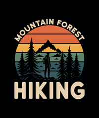 Hiking T-shirt Design