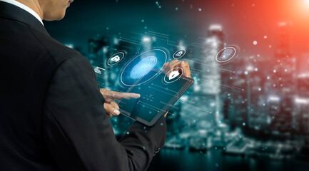 Biometric identity system using fingerprint and facial recognition to secure cloud access, protect...