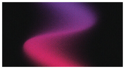 Vibrant S Curve Aura with Grain Effect, Abstract Pink Purple Gradient on Dark Background, Dynamic Digital Mysticism Backdrop