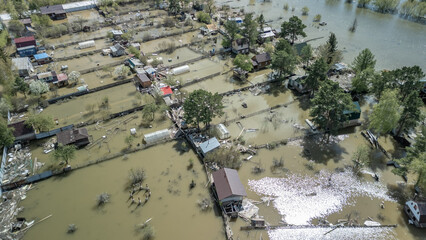 Floods and cyclone, global warming. Climate change,natural disasters the tsunami of nature.The...