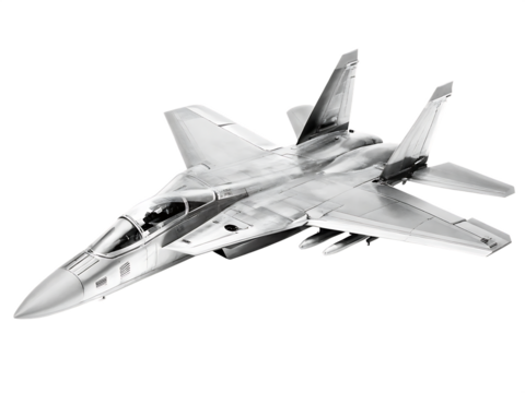 fighter jet isolated on white background PNG ,AI GENERATED