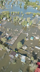 Floods and cyclone, global warming. Climate change,natural disasters the tsunami of nature.The...