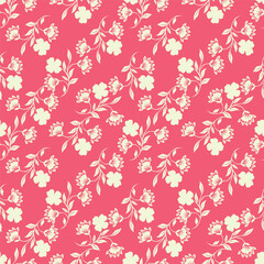 multicolor exotic hand drawn floral seamless pattern