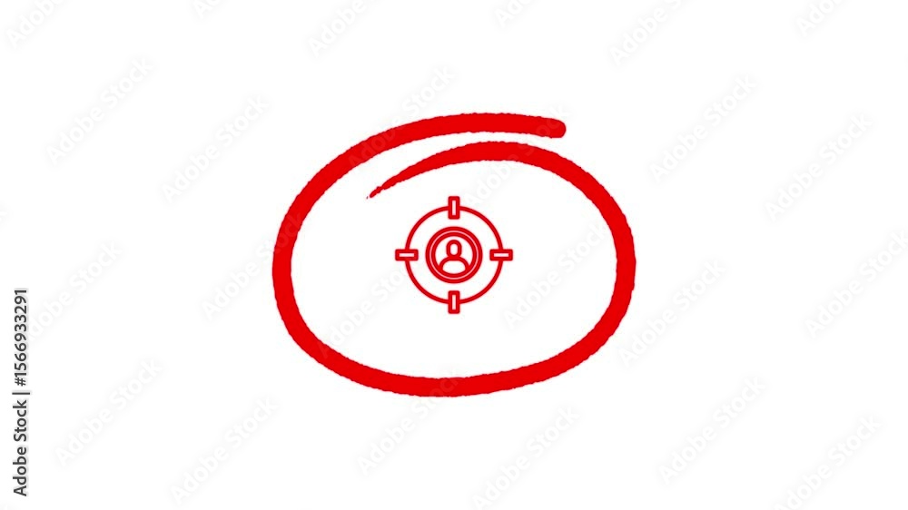 Poster stroke-drawn vault icon animation in motion video,digital vault door animation with glowing effect o