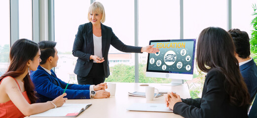 E-learning website with sofware for student to study online on the internet network snugly