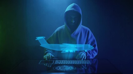 a cybercriminal hacks a airplane