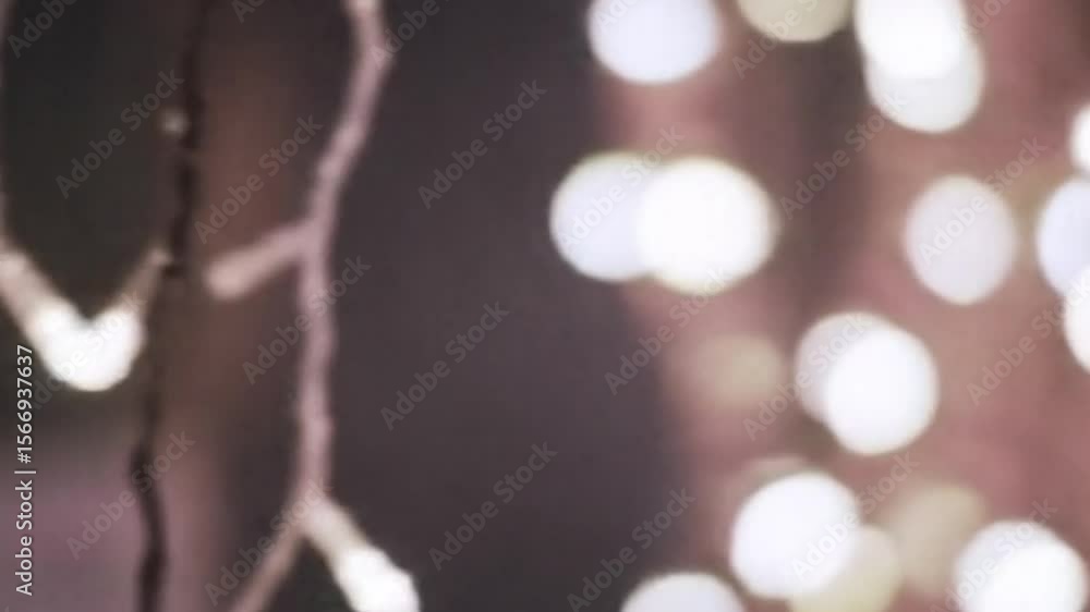 Poster festive bokeh lights twinkle softly creating a magical atmosphere