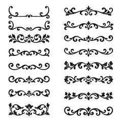 Ornament silhouette vector  illustration Design on white background