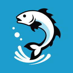 Icon of Bass Jumping Out of Water