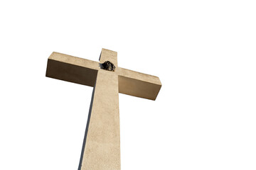 Big cross outdoors