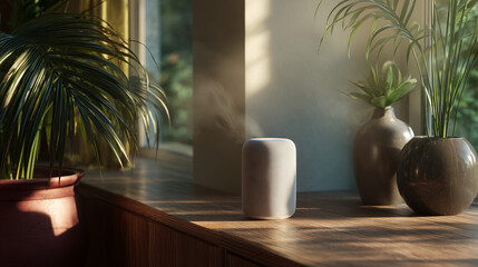 AI-Powered Voice Assistant Device at Home